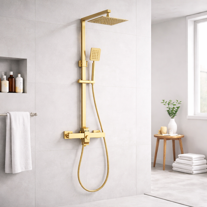 Colonne de Douche Aurevia Rectangulaire - Or