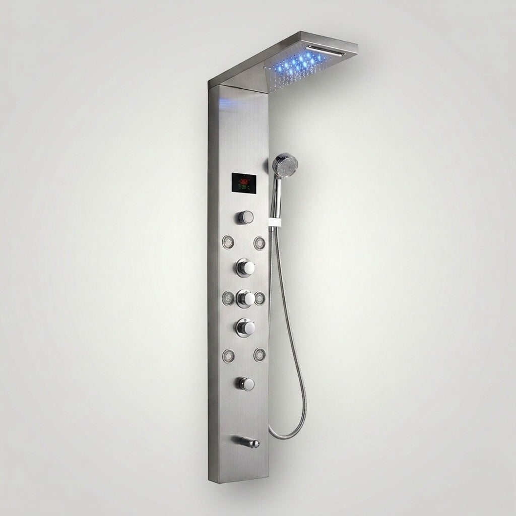 Colonne de Douche murale Aurevia Plus - Argent