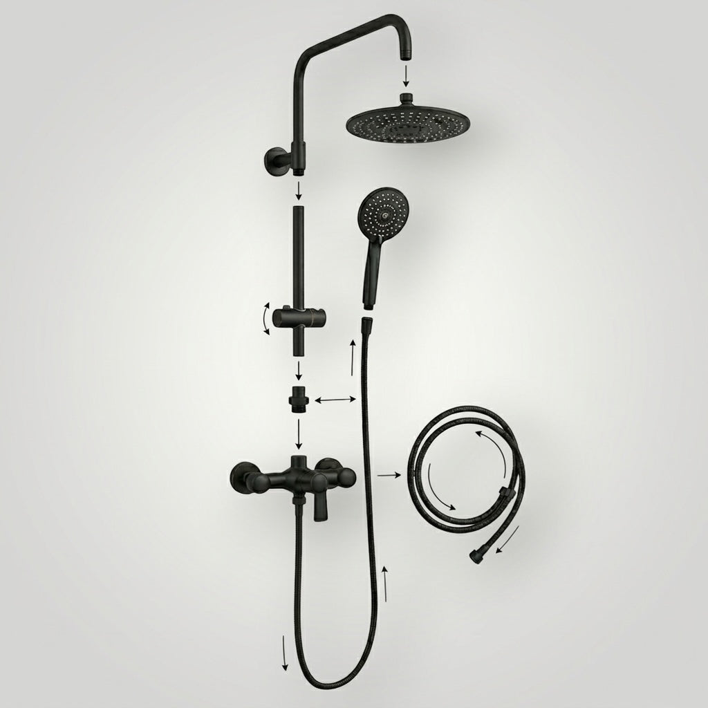 Colonne de Douche Aurevia - Noir