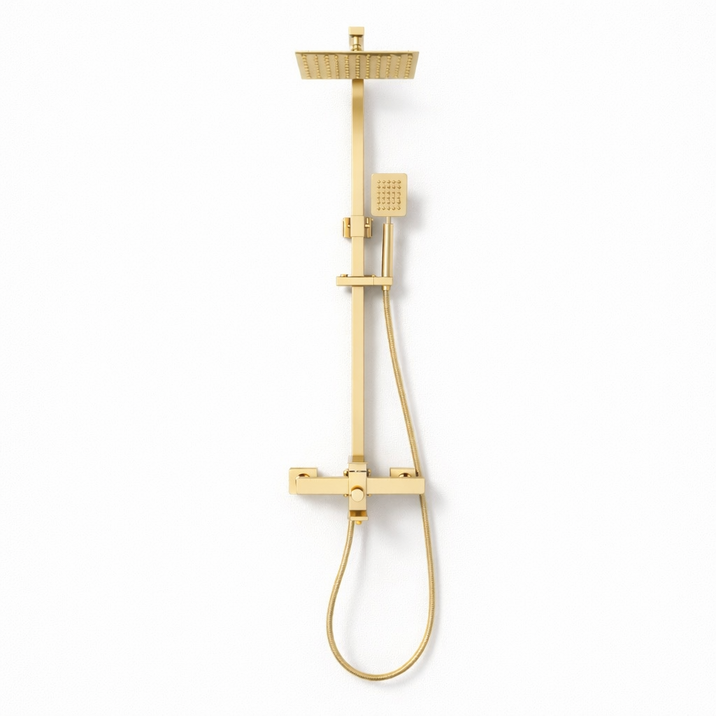 Colonne de Douche Aurevia Rectangulaire - Or
