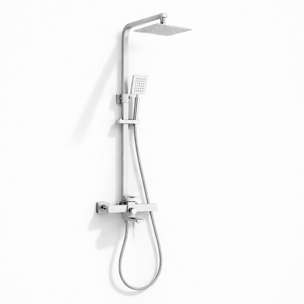 Colonne de Douche Aurevia Rectangulaire - Argent