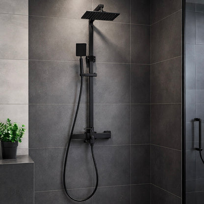 Colonne de Douche Aurevia Rectangulaire - Noir